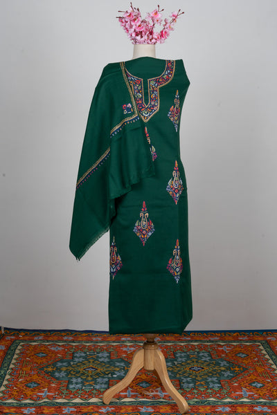 Emerald Grace Sozni Hand Embroidered Suit