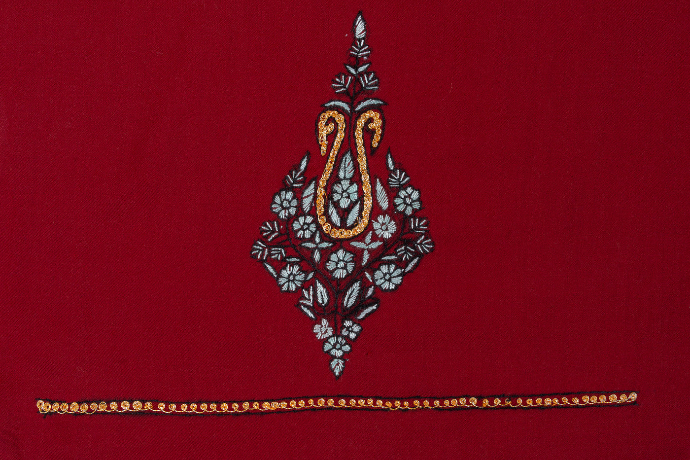 Maroon Royal Sozni Hand Embroidered Suit