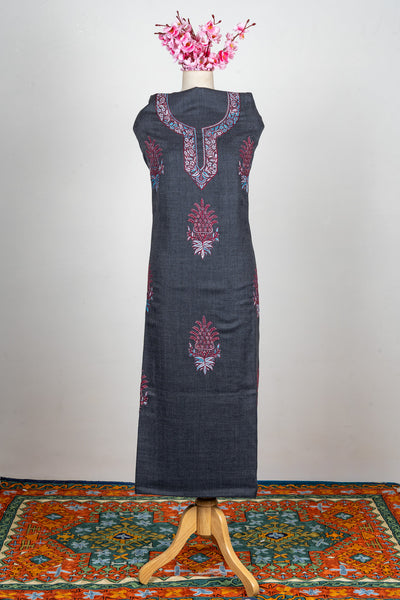 Charcoal Majesty Sozni Hand Embroidered Suit