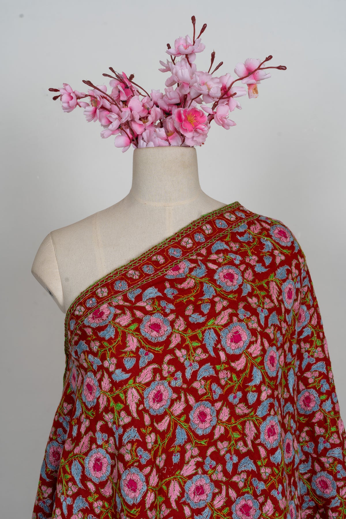 Gul-e-Gulnaar Papier Mache Kashmiri Shawl