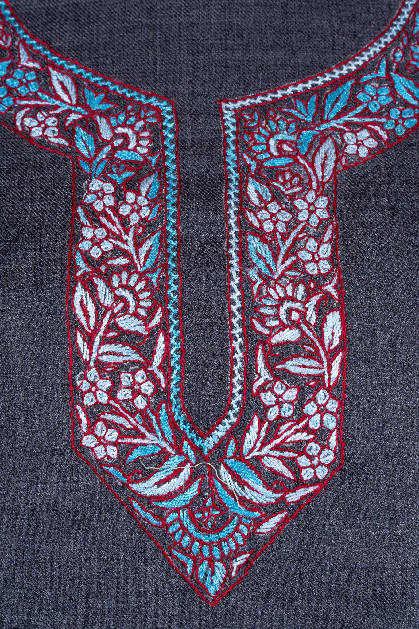 Charcoal Majesty Sozni Hand Embroidered Suit