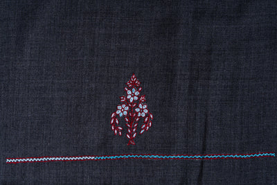 Charcoal Majesty Sozni Hand Embroidered Suit