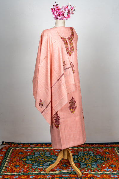 Blush Petal Sozni Hand Embroidered Suit