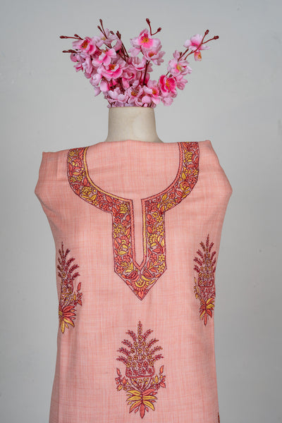Blush Petal Sozni Hand Embroidered Suit