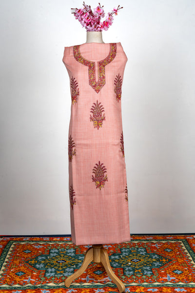 Blush Petal Sozni Hand Embroidered Suit