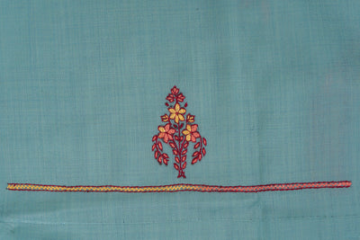 Aqua Serenity Sozni Hand Embroidered Suit