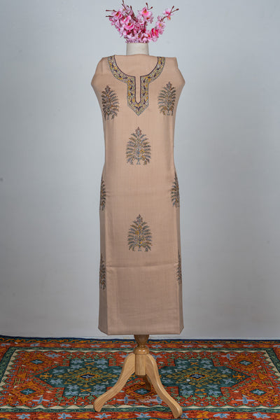 Sandstone Sozni Hand Embroidered Suit