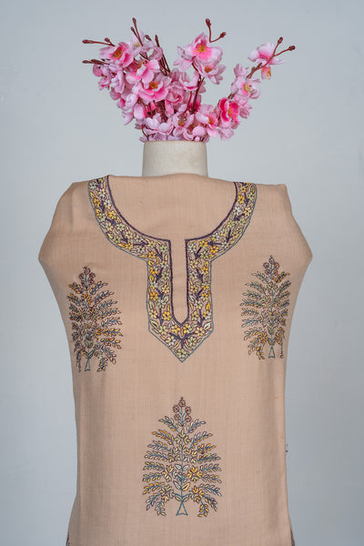 Sandstone Sozni Hand Embroidered Suit