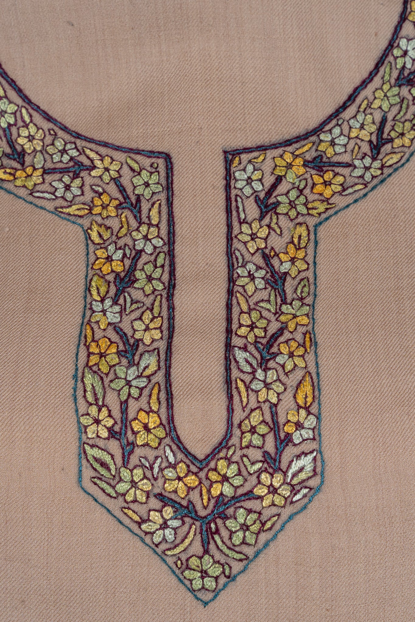 Sandstone Sozni Hand Embroidered Suit