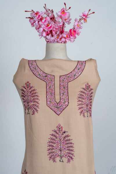 Desert Rose Sozni Hand Embroidered Suit