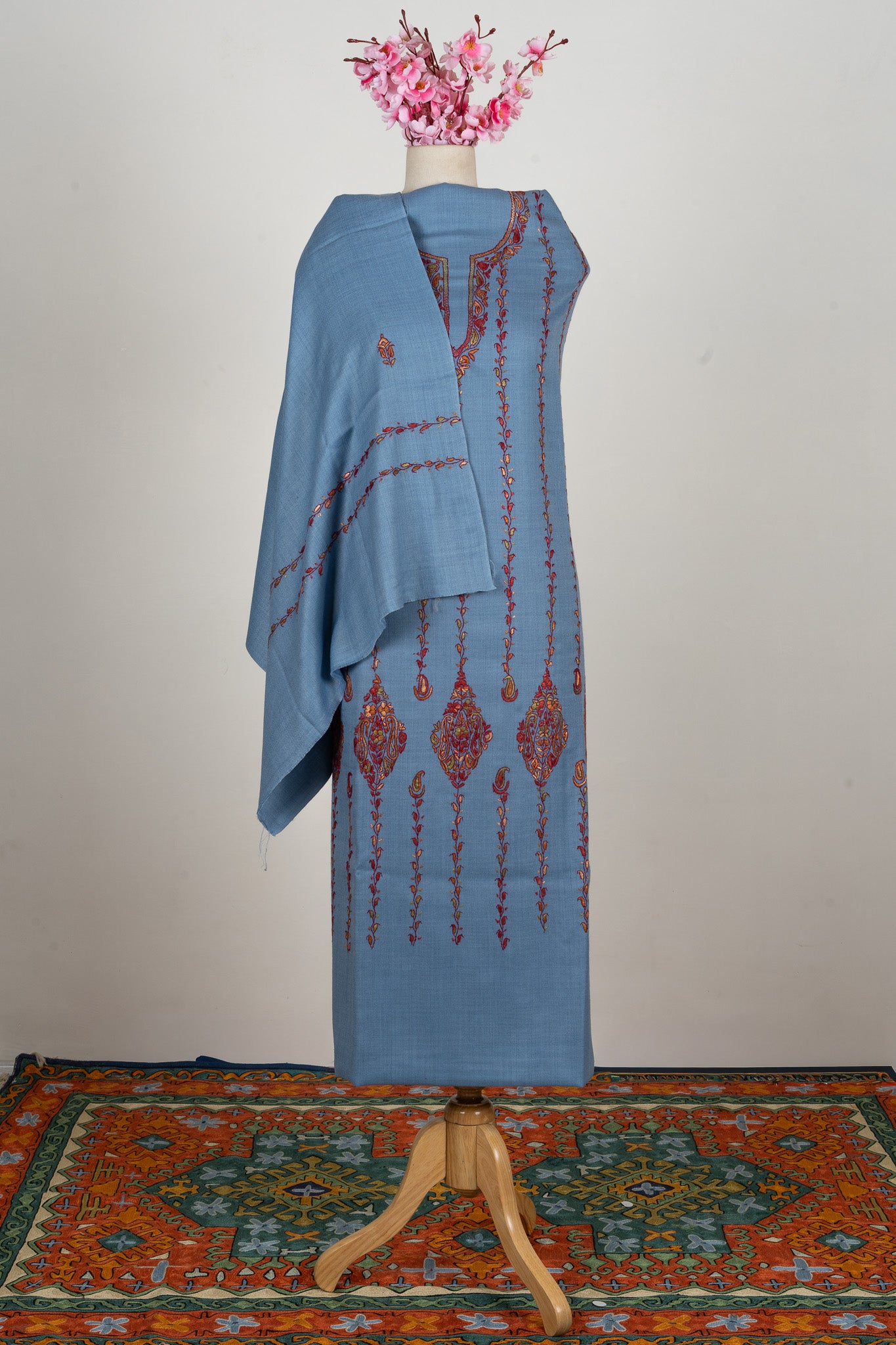 Sky Grace Sozni Hand Embroidered Suit