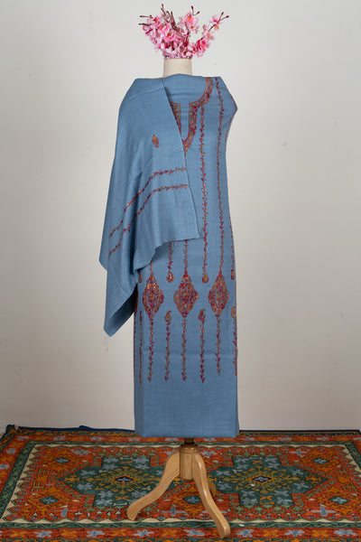 Sky Grace Sozni Hand Embroidered Suit