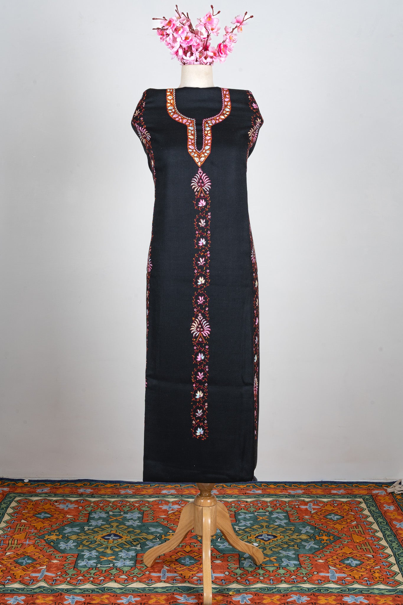 Noir Charm Sozni Hand Embroidered Suit