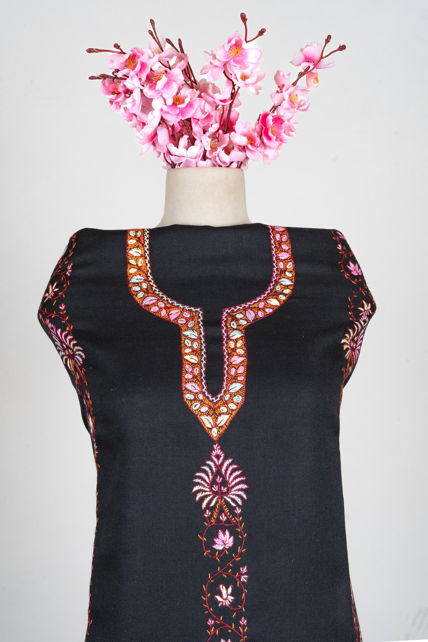 Noir Charm Sozni Hand Embroidered Suit