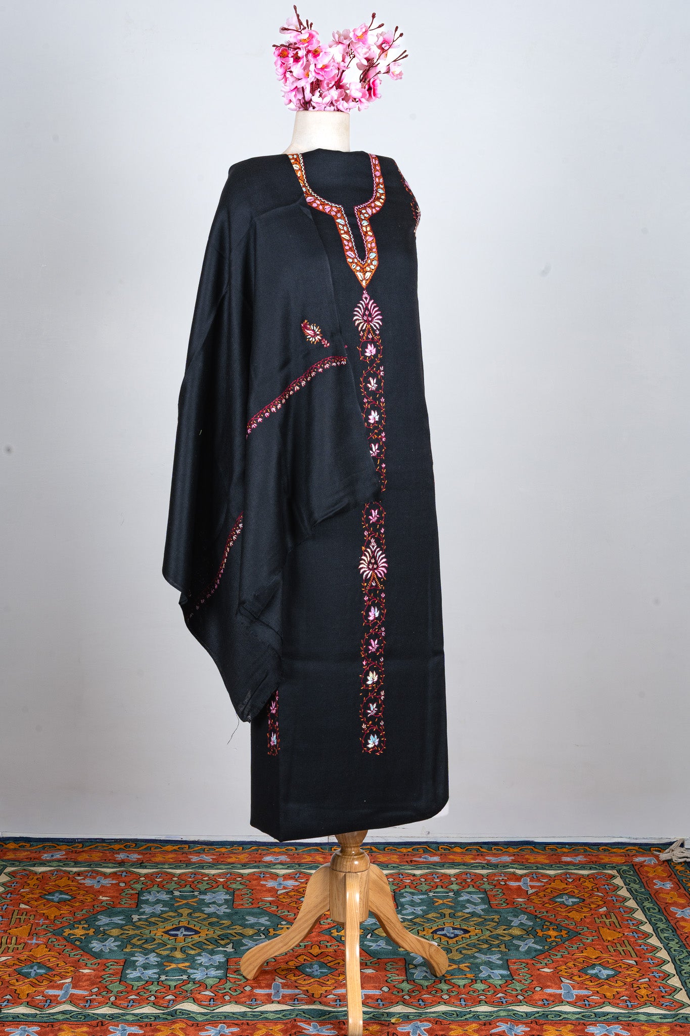 Noir Charm Sozni Hand Embroidered Suit