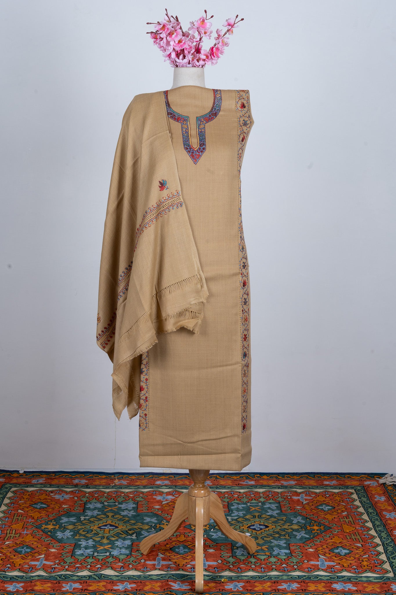 Golden Essence Sozni Hand Embroidered Suit