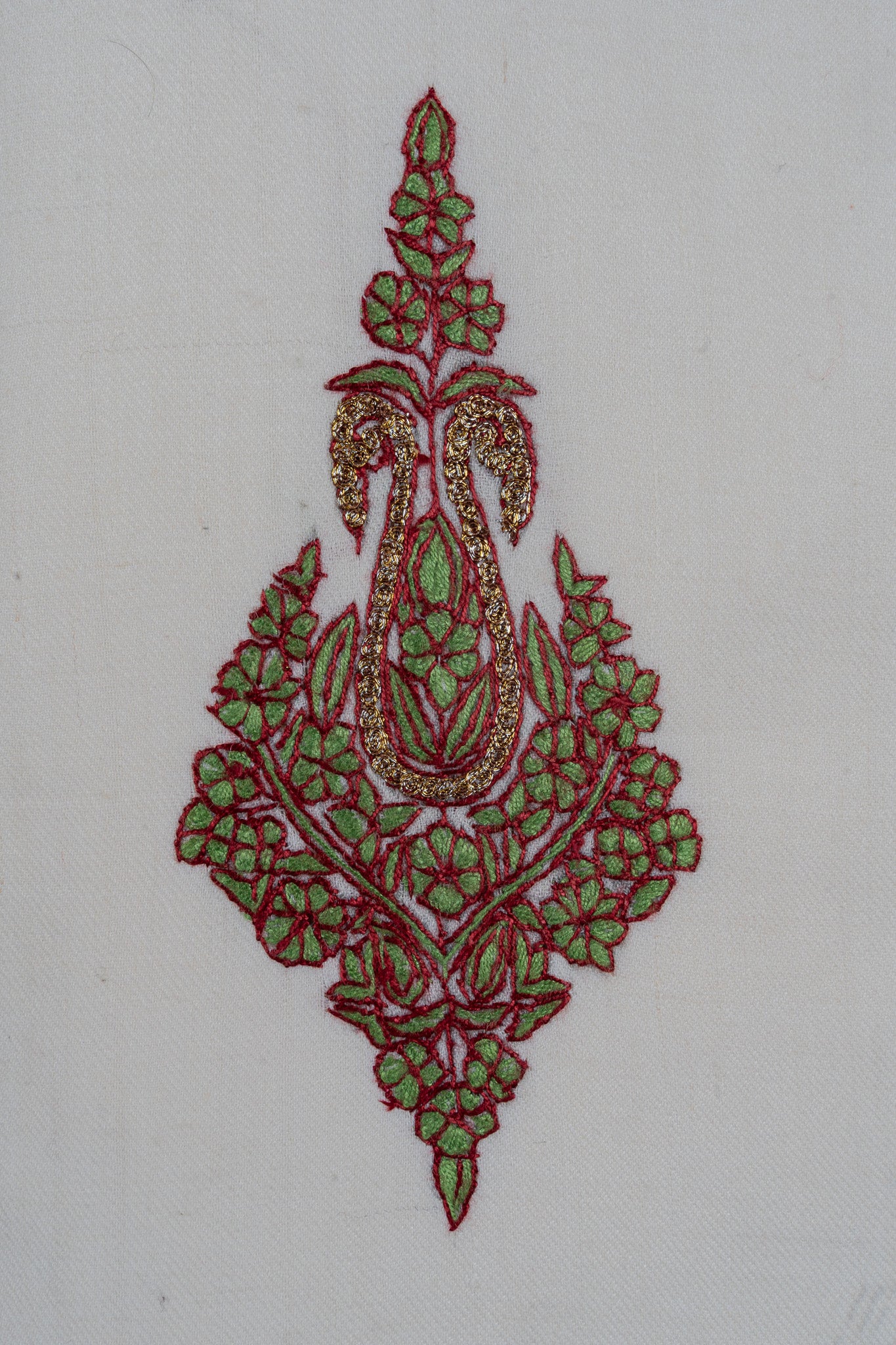 Ivory Charm Sozni Hand Embroidered Suit