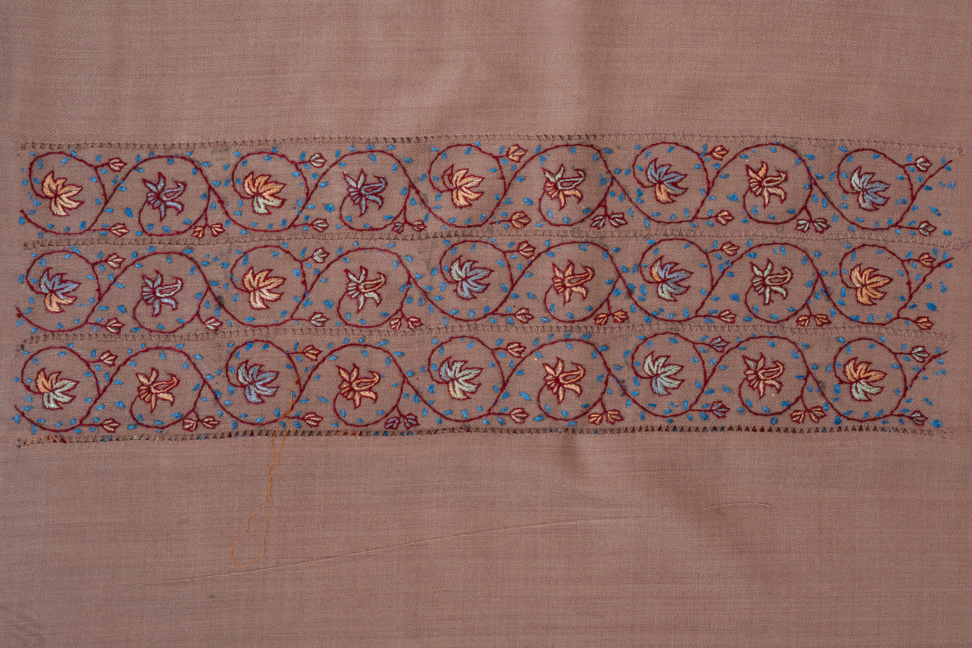 Cocoa Charm Sozni Hand Embroidered Suit