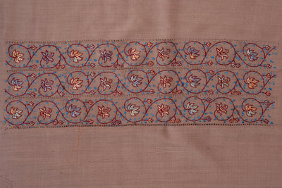 Cocoa Charm Sozni Hand Embroidered Suit