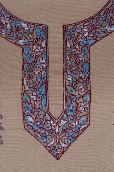 Desert Mist Sozni Hand Embroidered Suit