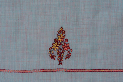 Frosted Sky Sozni Hand Embroidered Suit