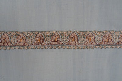 Amber Grove Rumal — Pure Pashmina Sozni Hand Embroidered