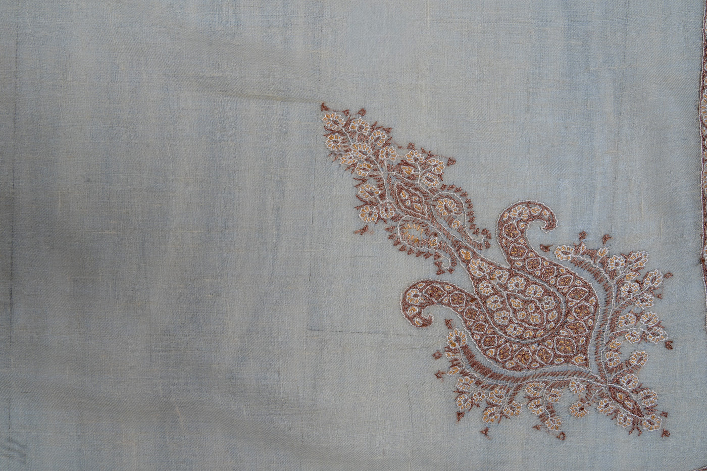 Sand Veil Rumal — Pure Pashmina Sozni Hand Embroidered