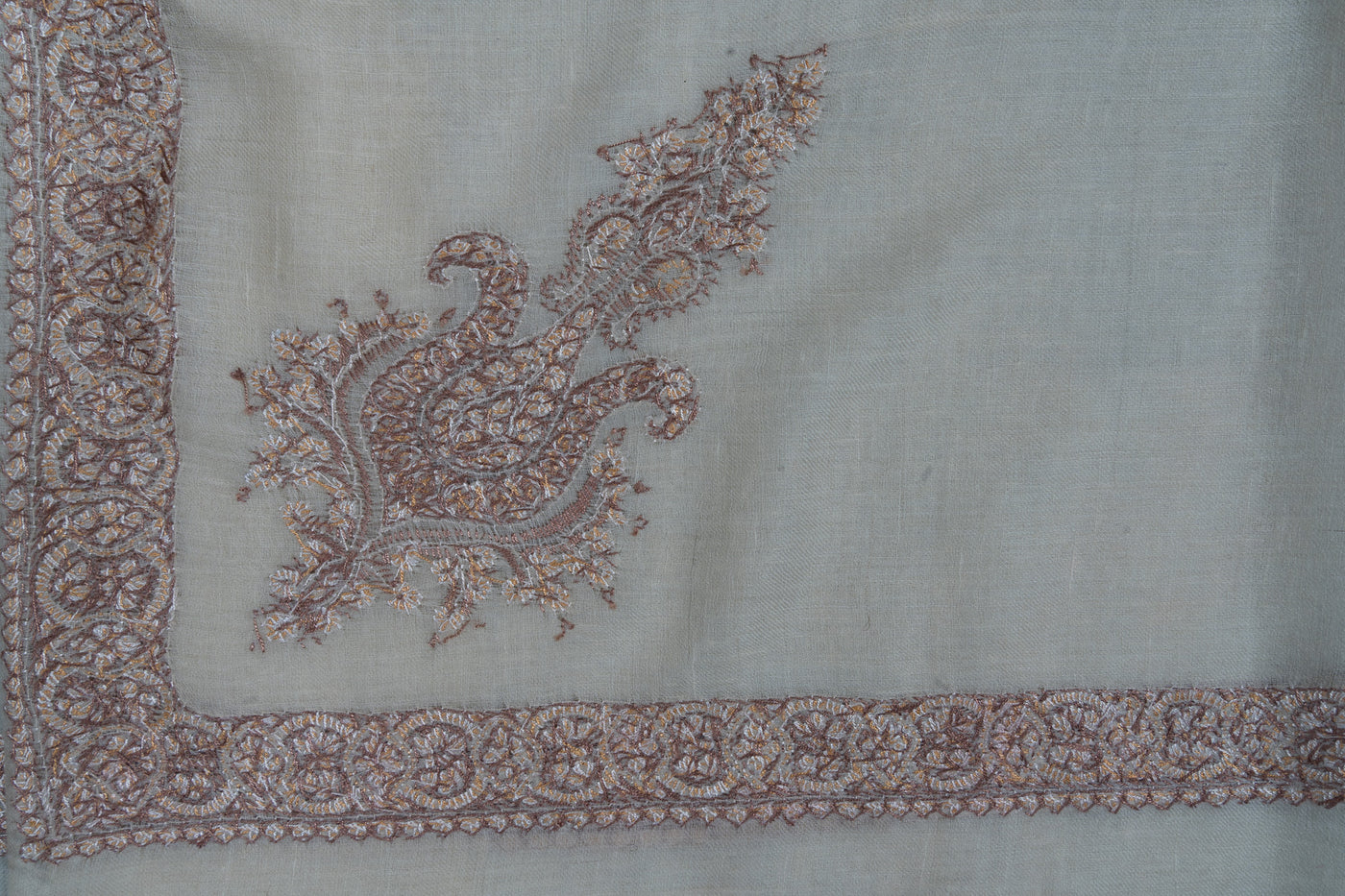 Sand Veil Rumal — Pure Pashmina Sozni Hand Embroidered