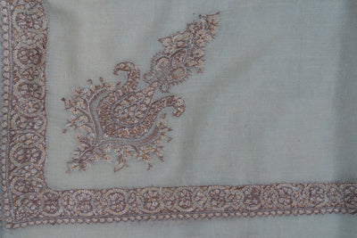 Sand Veil Rumal — Pure Pashmina Sozni Hand Embroidered