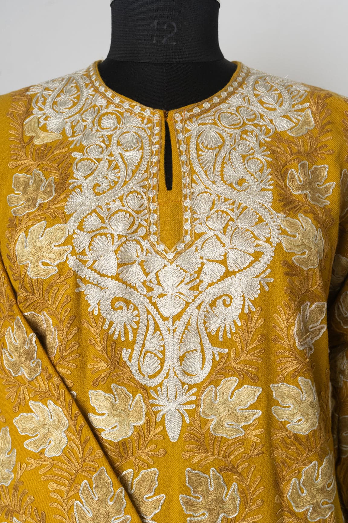 Golden Harvest Kashmiri Pheran with Tilla & Aari Embroidery