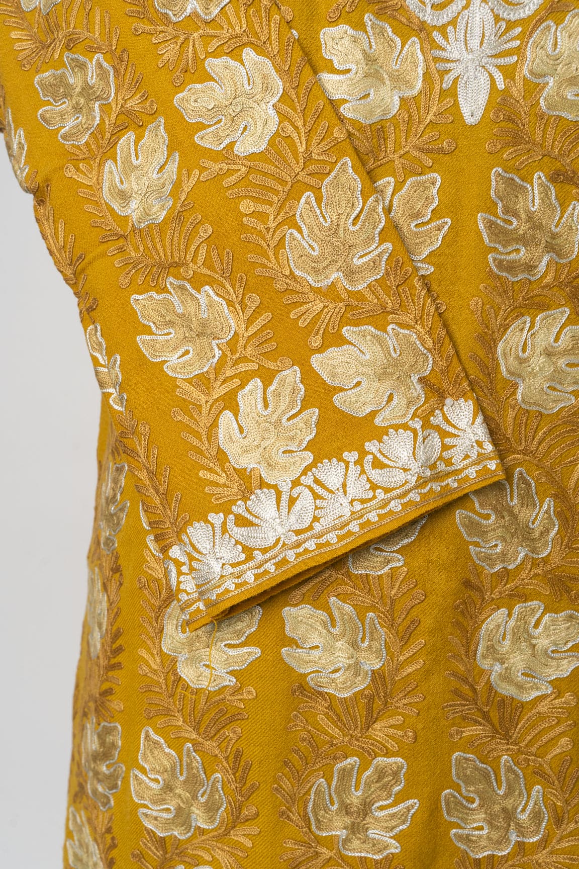 Golden Harvest Kashmiri Pheran with Tilla & Aari Embroidery
