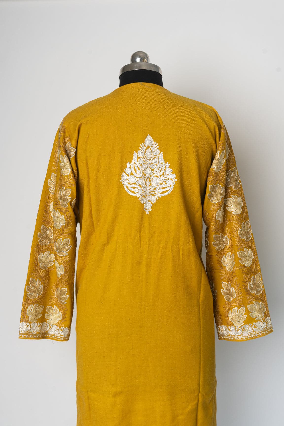 Golden Harvest Kashmiri Pheran with Tilla & Aari Embroidery