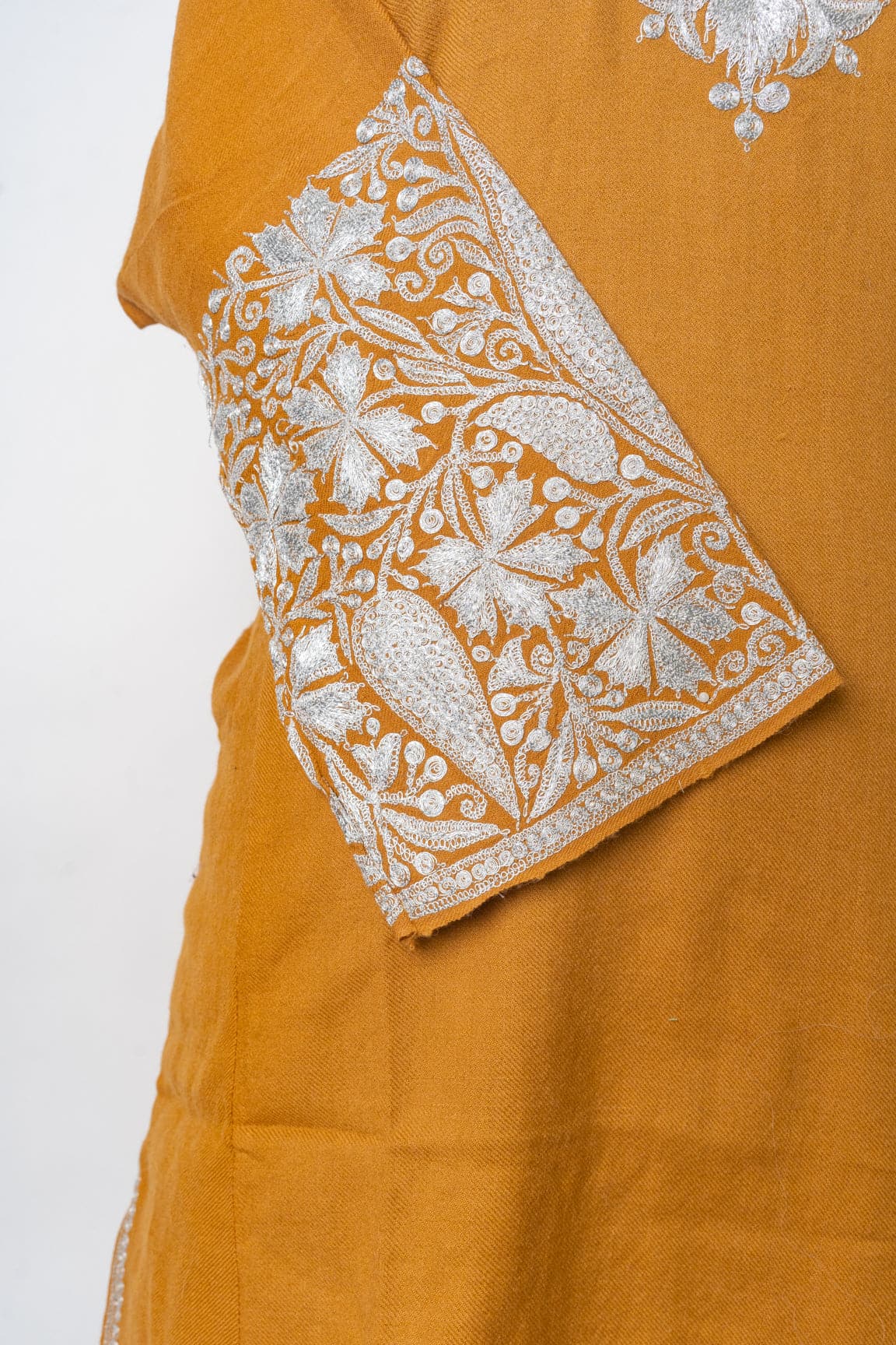 Golden Aura Kashmiri Pheran with Tilla Embroidery