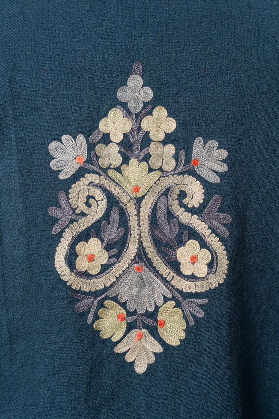 Twilight Blossom Kashmiri Pheran with Aari Embroidery