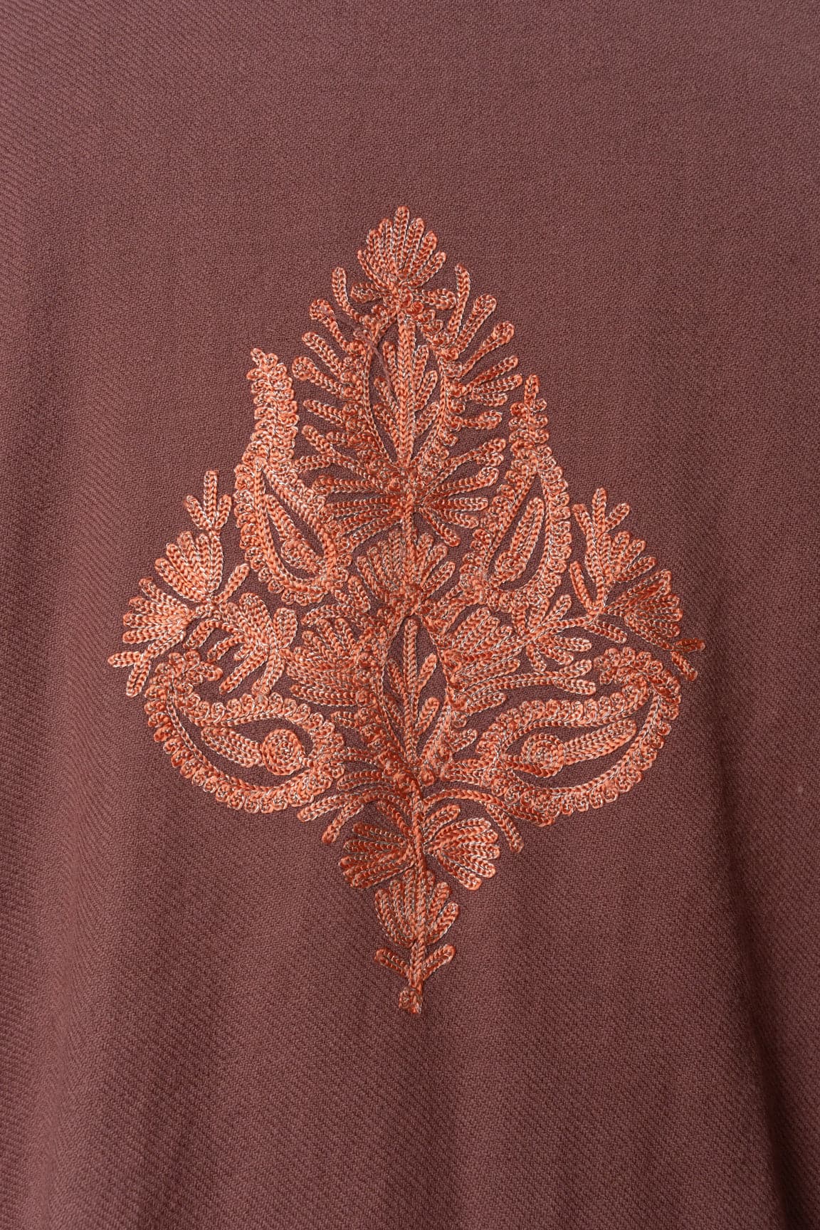 Dusky Rose Kashmiri Pheran with Aari Embroidery