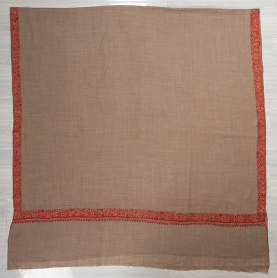 Desert Glow — 2.5 Yards Sozni Hand-Embroidered Shawl