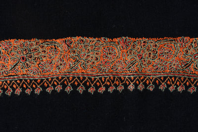 Noir Legacy — 2.5 Yards Sozni Hand-Embroidered Shawl