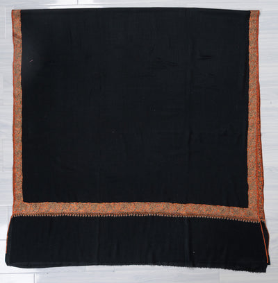 Noir Legacy — 2.5 Yards Sozni Hand-Embroidered Shawl