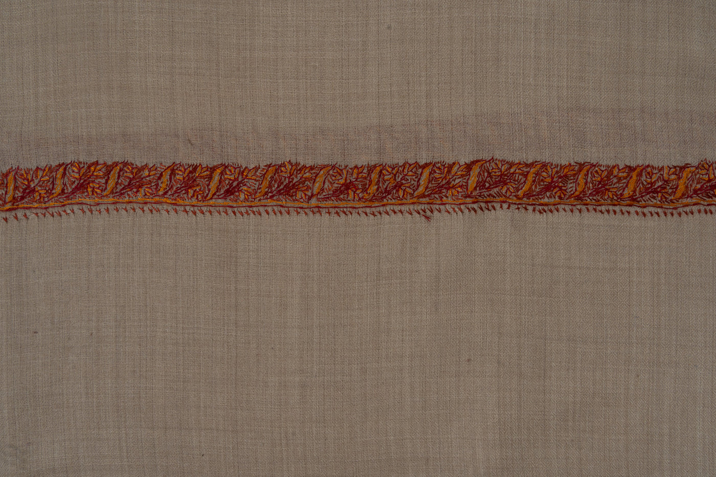 Desert Whisper — 2.5 Yards Sozni Hand-Embroidered Shawl