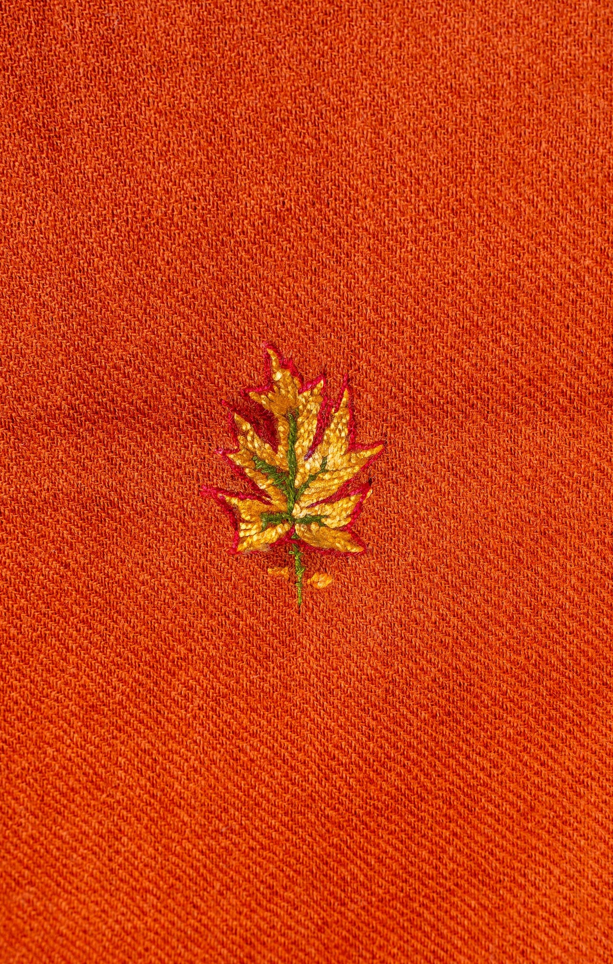 Amber Rust Sozni Hand Embroidered Suit in Fine merino wool
