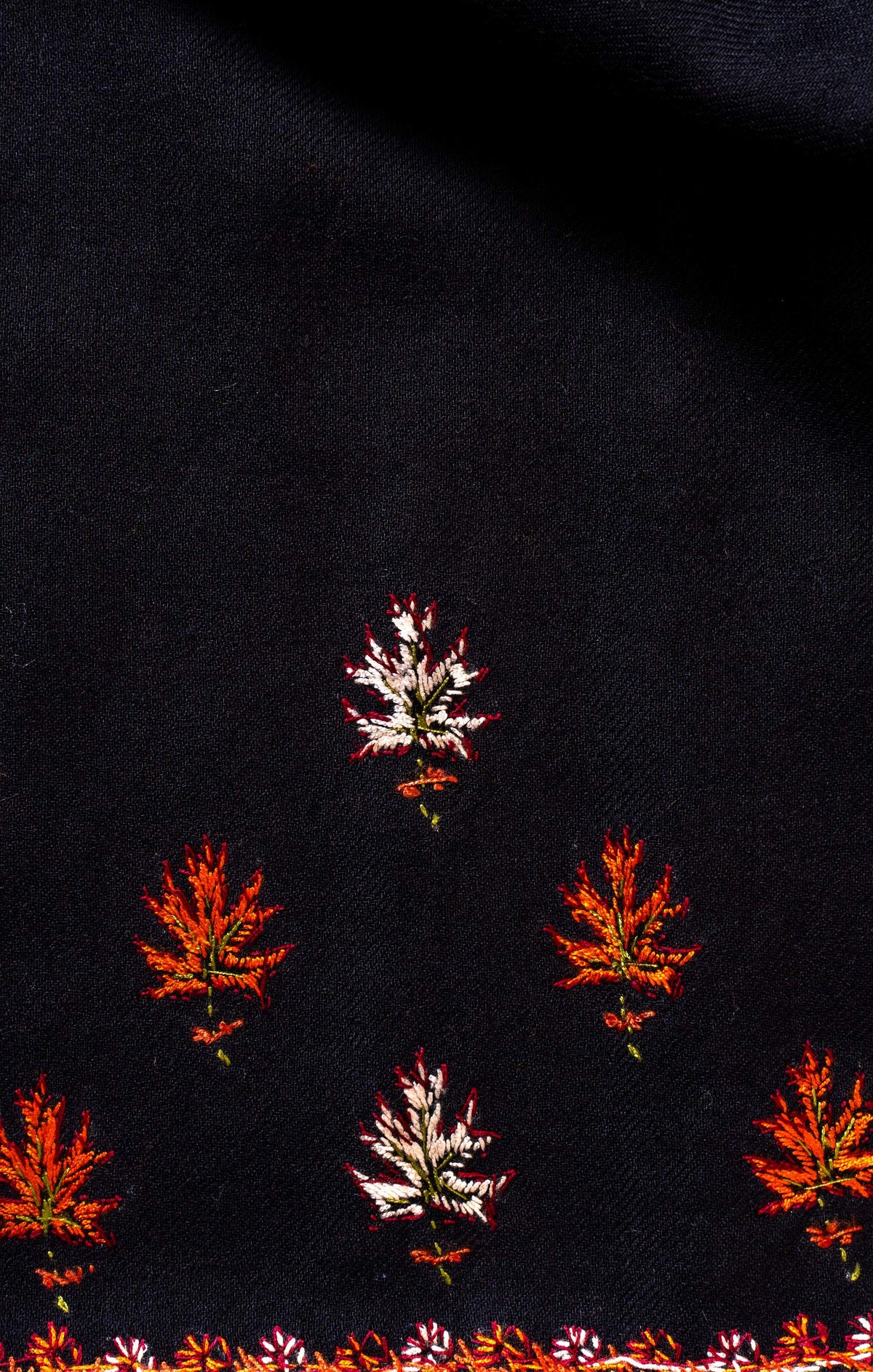Onyx Night Sozni Hand Embroidered Suit in Fine merino wool