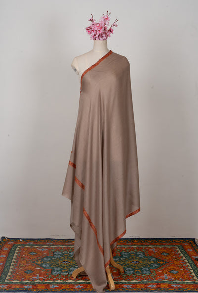 Ember Dusk — 2.5 Yards Sozni Hand-Embroidered Shawl