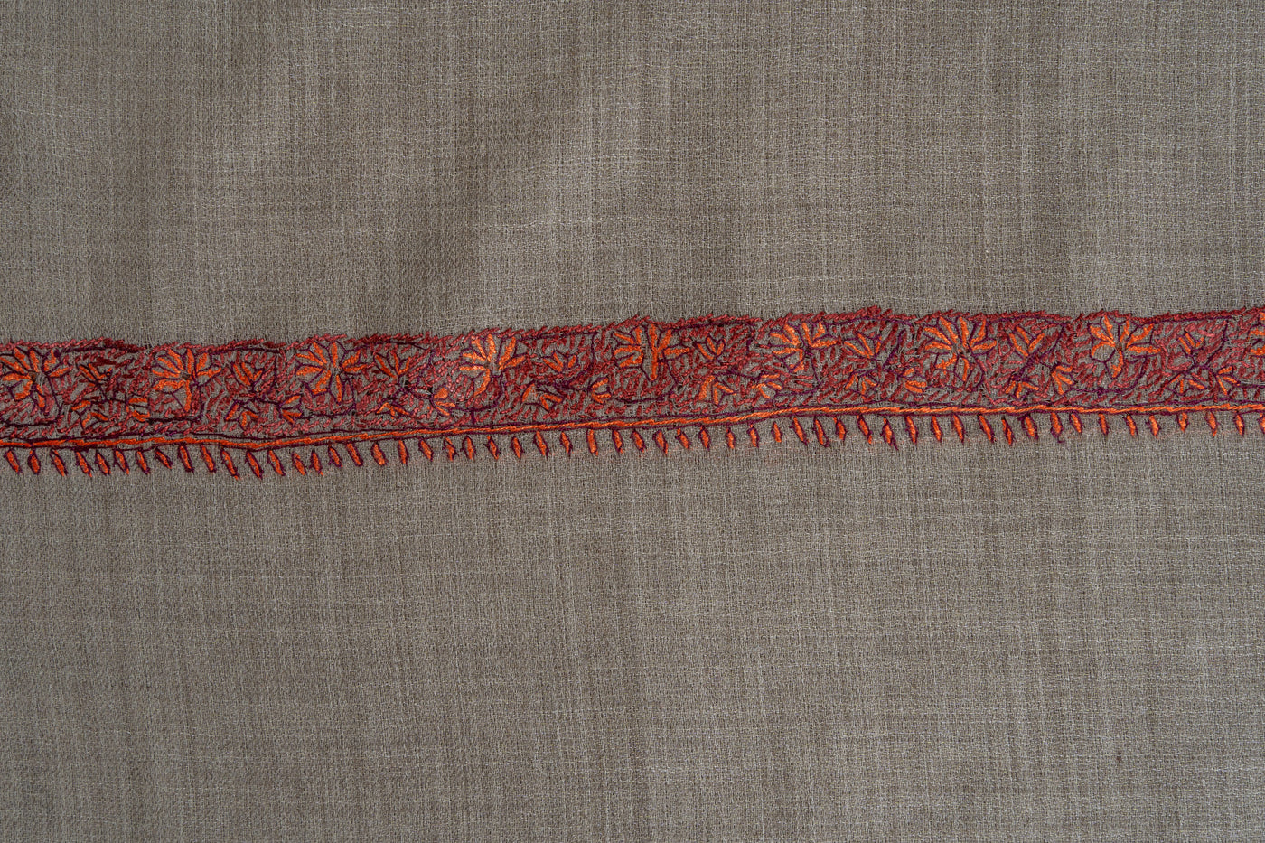 Desert Rose — 2.5 Yards Sozni Hand-Embroidered Shawl