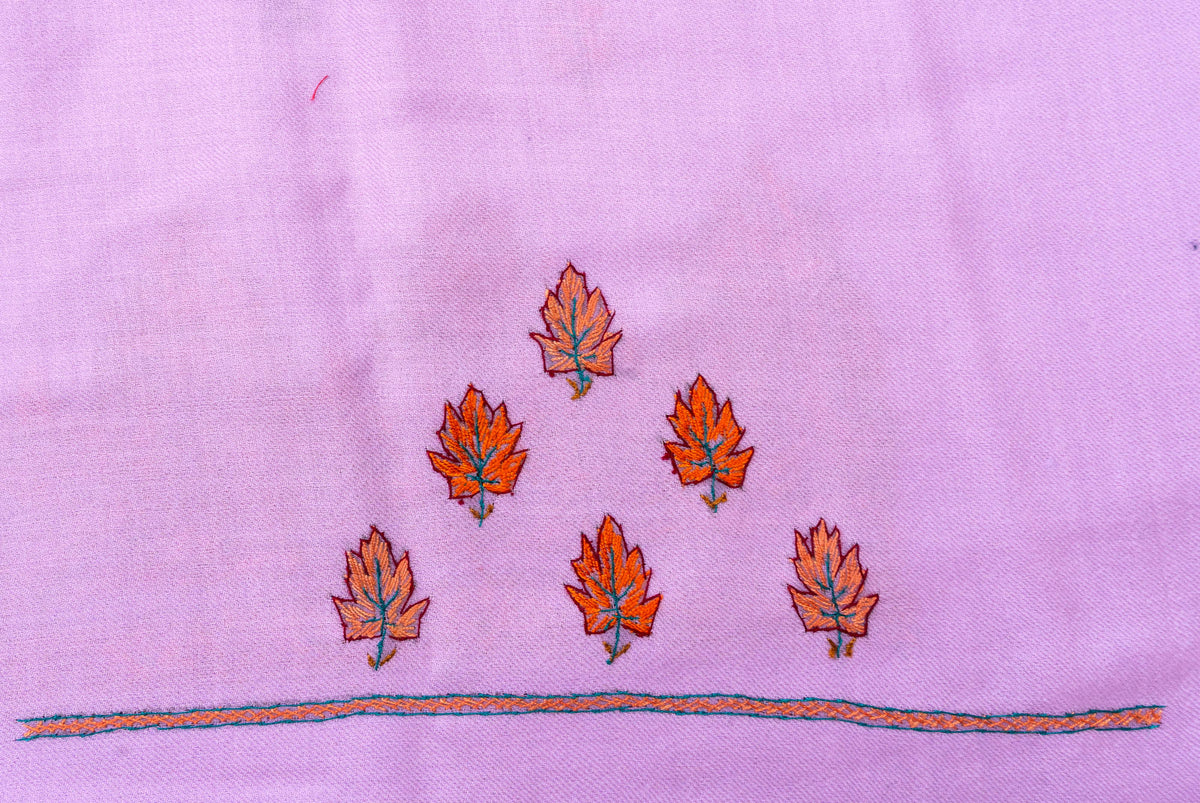 Lilac Whisper Sozni Hand Embroidered Suit in Fine merino wool