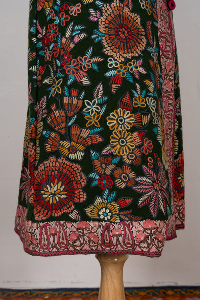 Emerald Reverie Hand-Embroidered Aari Jacket