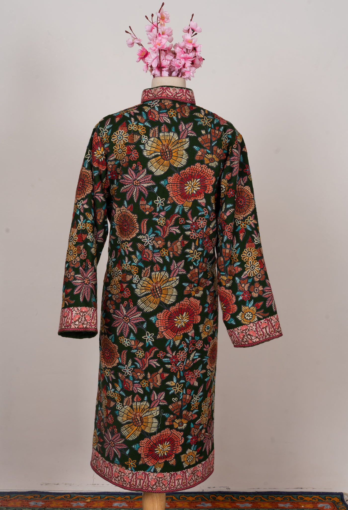 Emerald Reverie Hand-Embroidered Aari Jacket