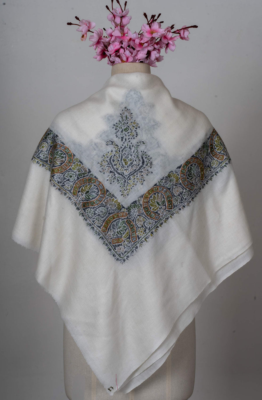 Forest Crest Rumal 58 inches — Sozni Hand Embroidered