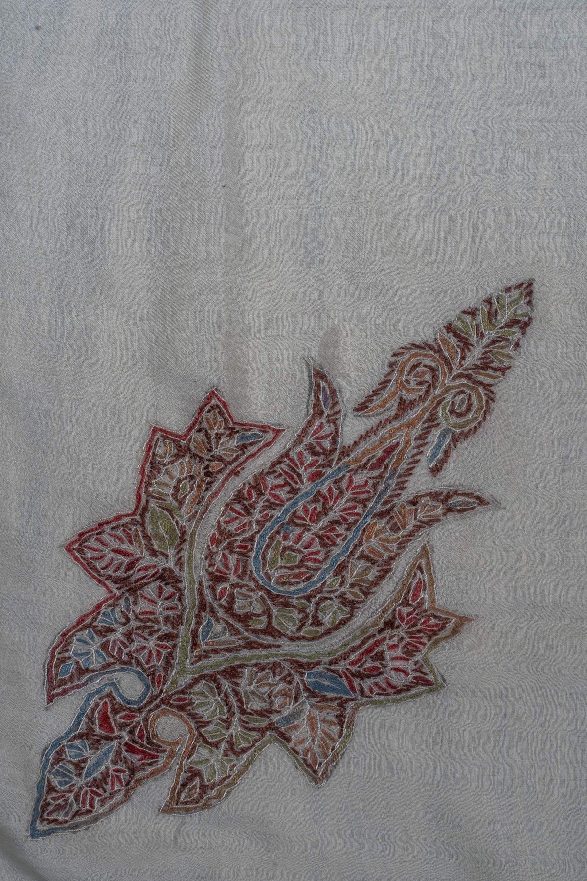 Autumn Garden Rumal 58 inches — Sozni Hand Embroidered