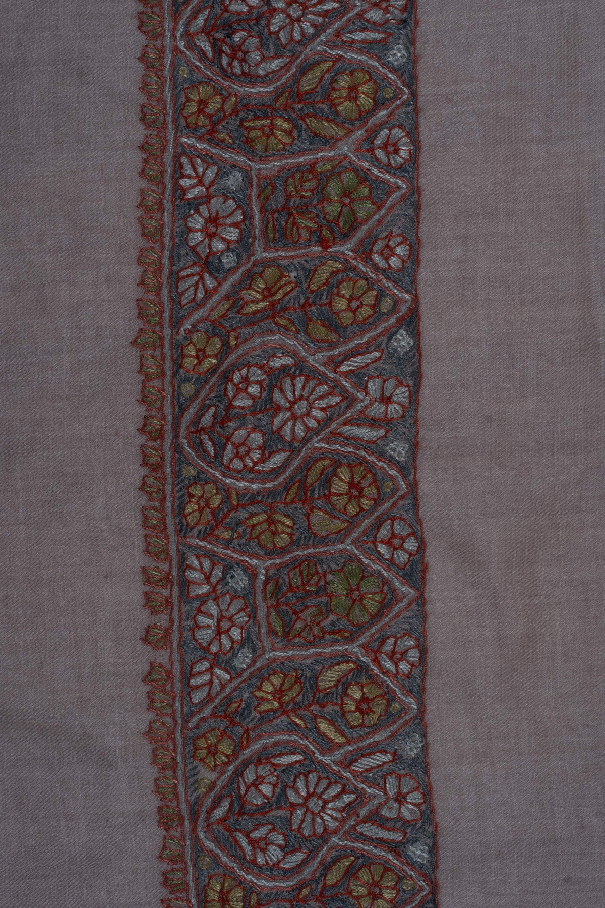 Dusky Rose Rumal 58 inches — Sozni Hand Embroidered