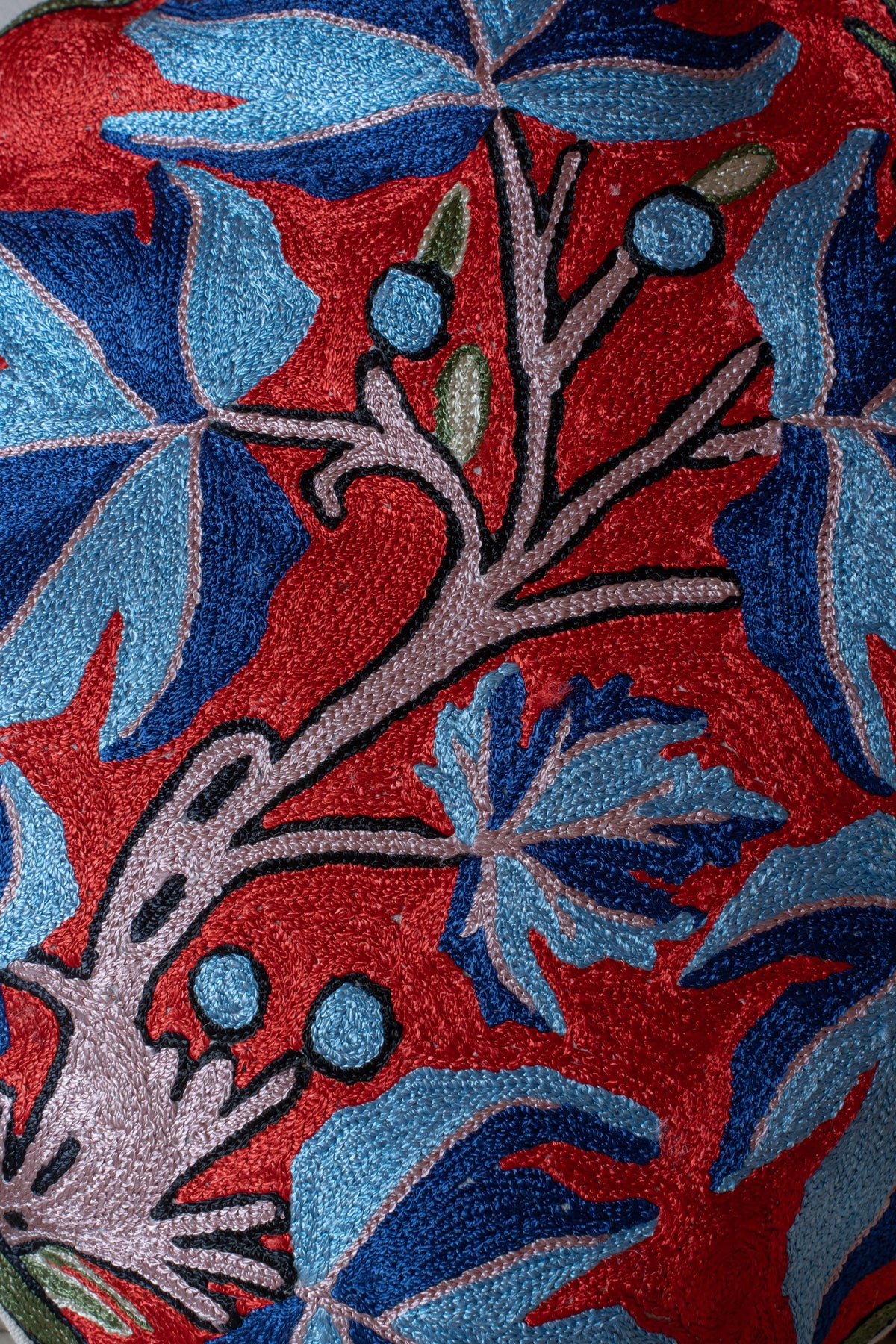 Set of 5 – 16” Hand-Embroidered Cushion Covers